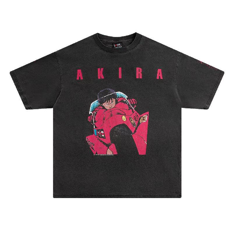 Retro Distressed 'Kaneda' Oversized T-Shirt