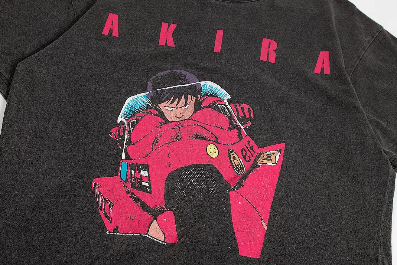 Retro Distressed 'Kaneda' Oversized T-Shirt