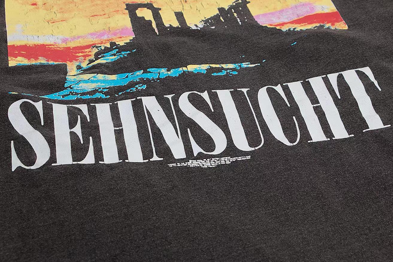 Retro Washed Oversized Tee - 'Asuka Sehnsucht'
