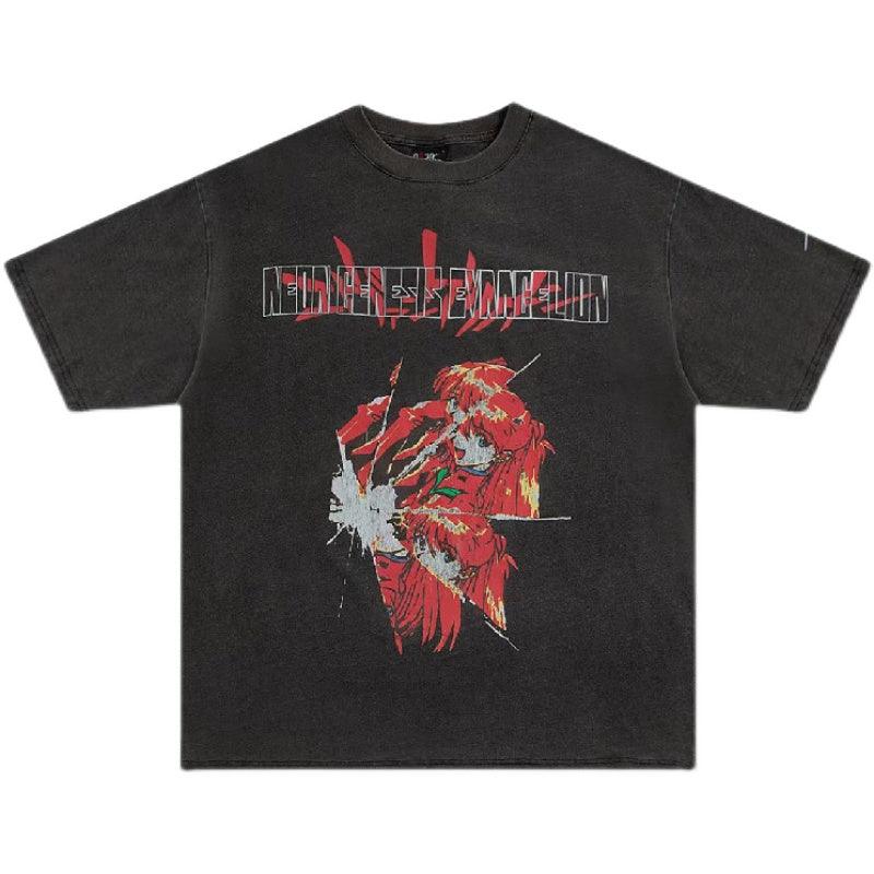 Retro Washed Oversized Tee - 'Asuka Sehnsucht'