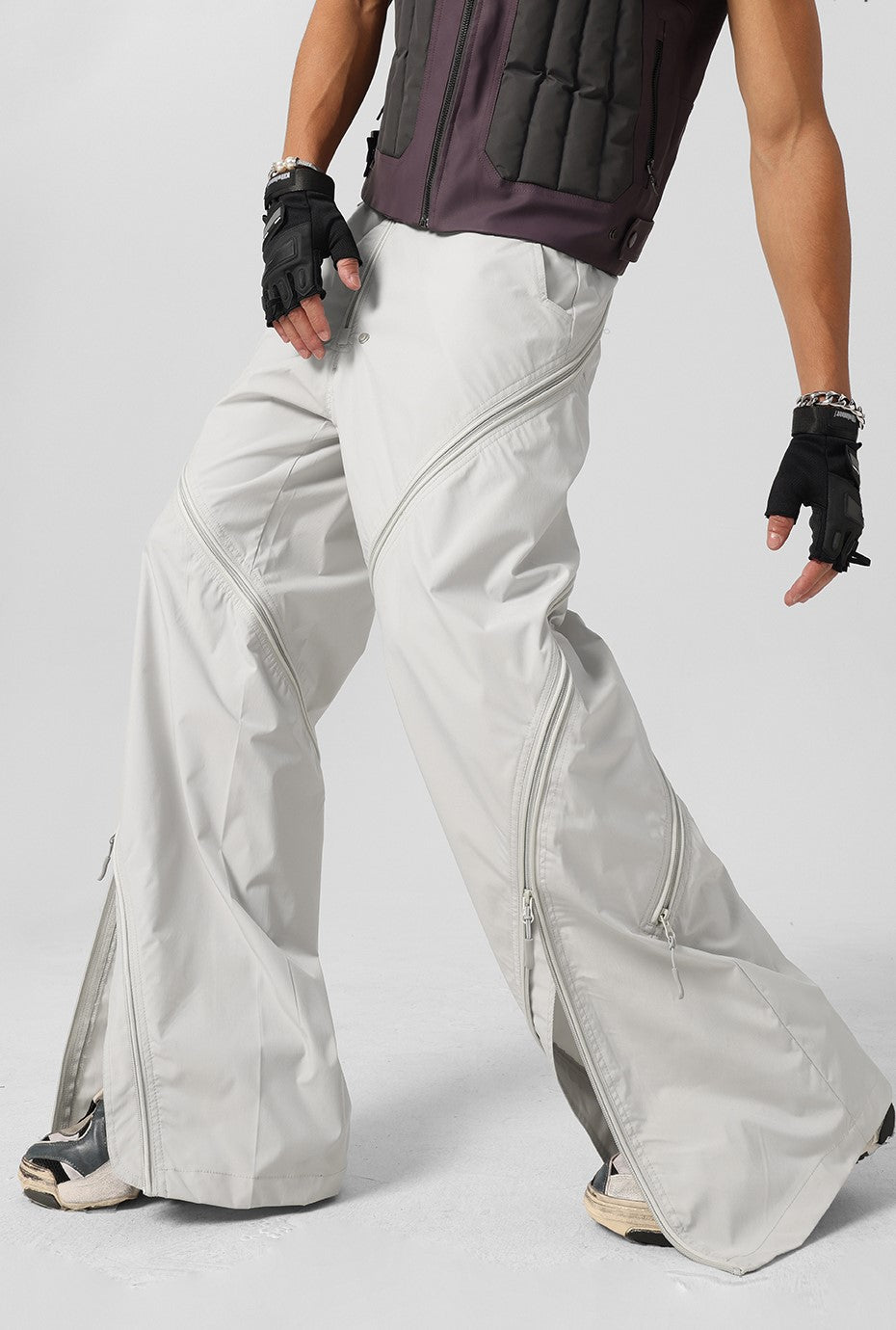 JHYQ Vertical Zip Utility Cargo Pants