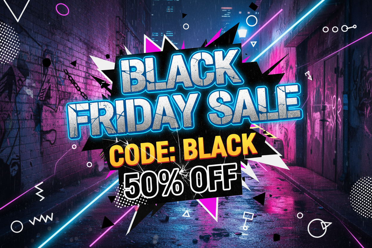 Black Friday Streetwear Banner