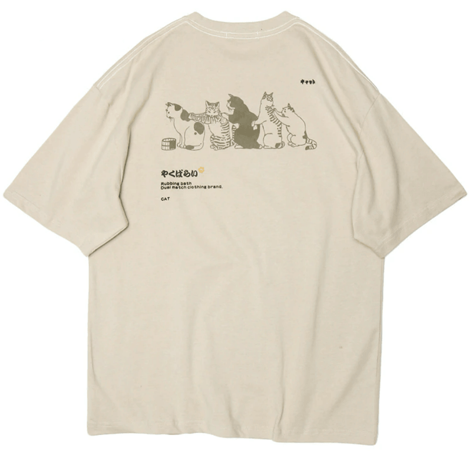 Cat-Themed Massage Train T-Shirt