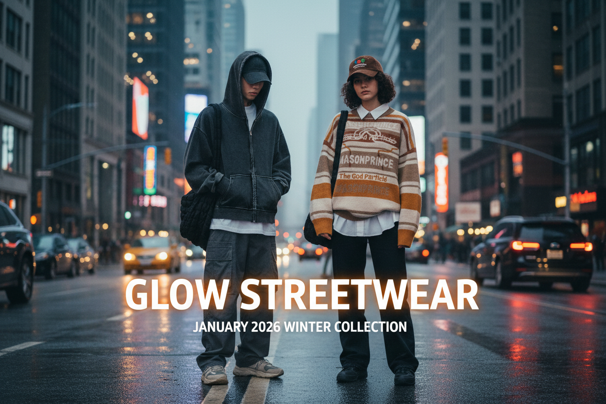 GLOW STREETWEAR winter collection banner