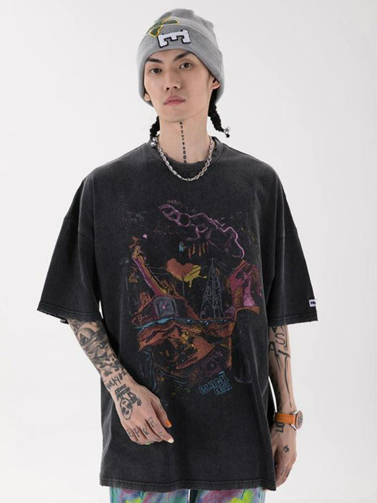 Retro Distressed Chaos T-Shirt