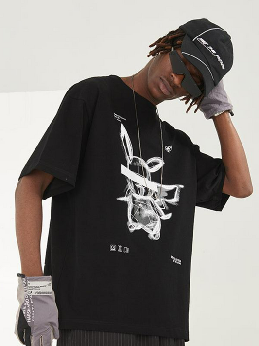 Blinded Monster Outline Tee - HARSH & CRUEL