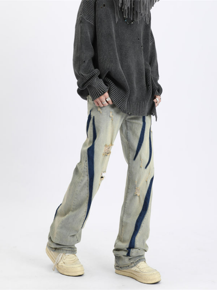 MaxDstr Distressed Ripped Jeans