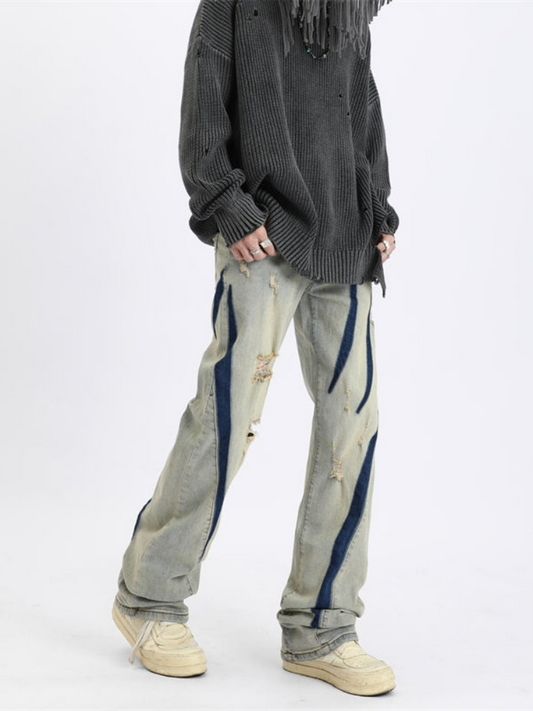 MaxDstr Distressed Ripped Jeans