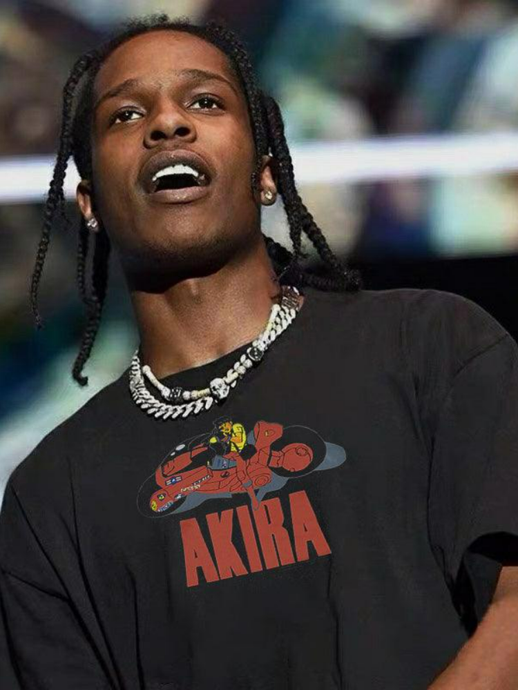 Retro Distressed Oversized Motorcycle Tee