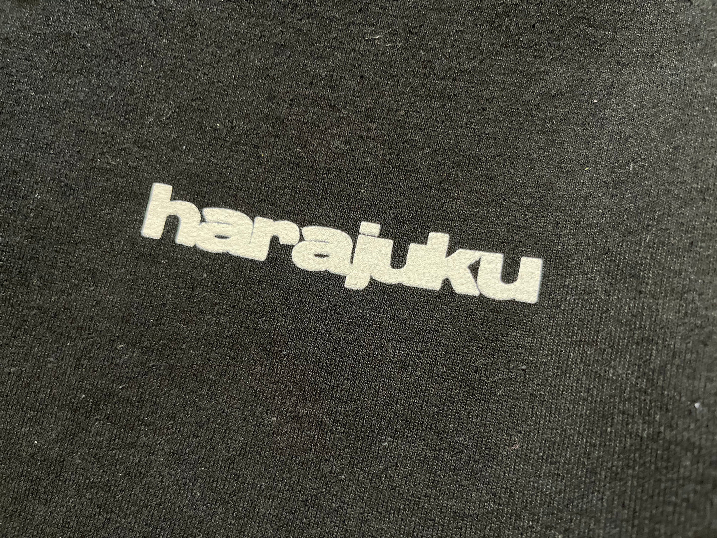 Anime Strong Bones Puff Print Hoodie in Black