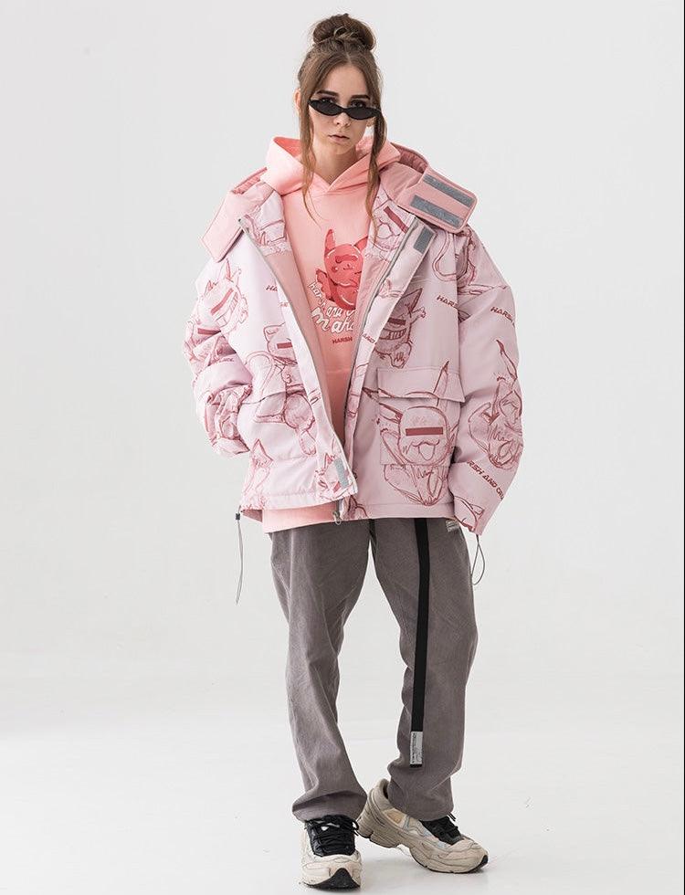 Harsh & Cruel Blinded Monsters Parka Coat